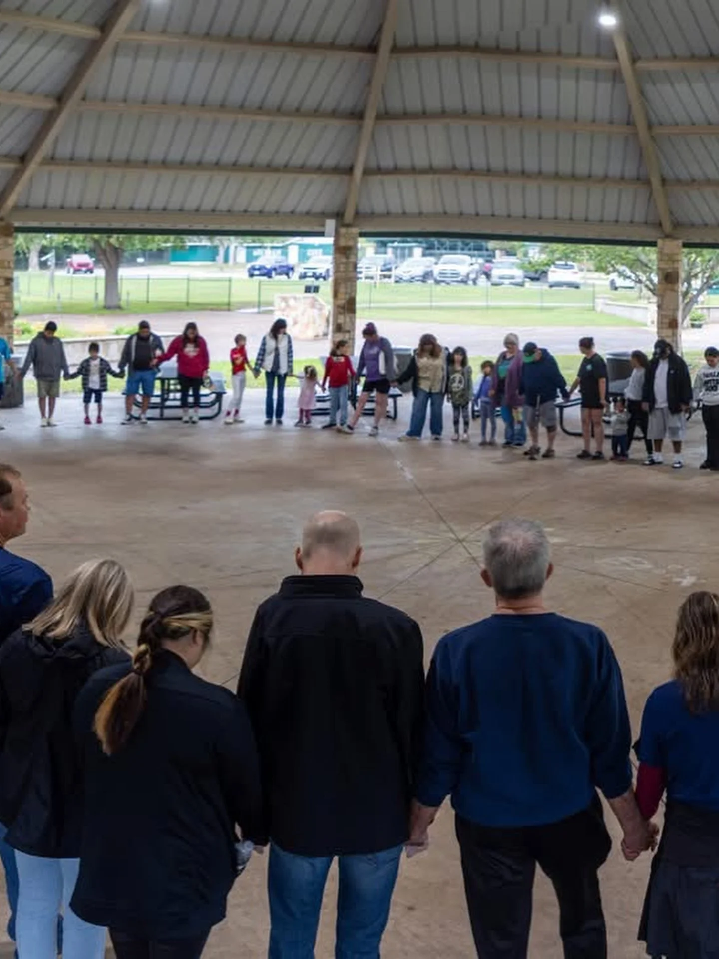Living in the fullness of God!! Monday's @gatherngrace Family Dinner was exactly as God intended! The rain poured all day, radars showed it wouldn't slow down, BUT that didn't stop our community from gathering and communing! The Brenham Parks and Rec