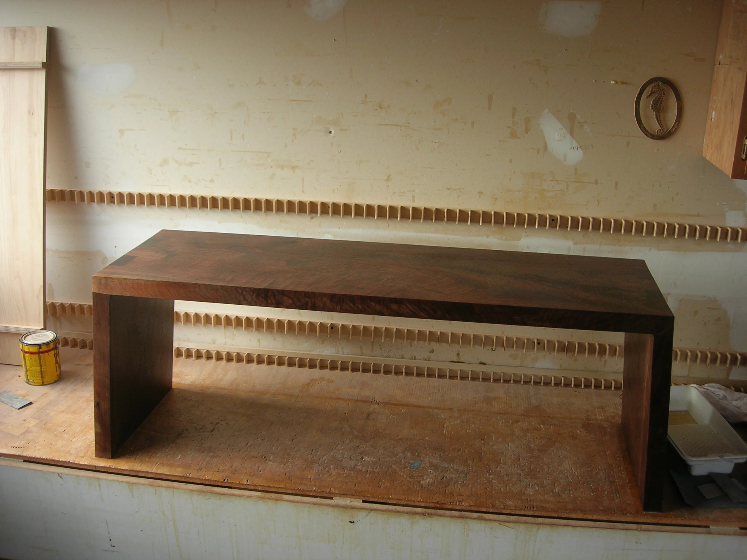 Walnut bench