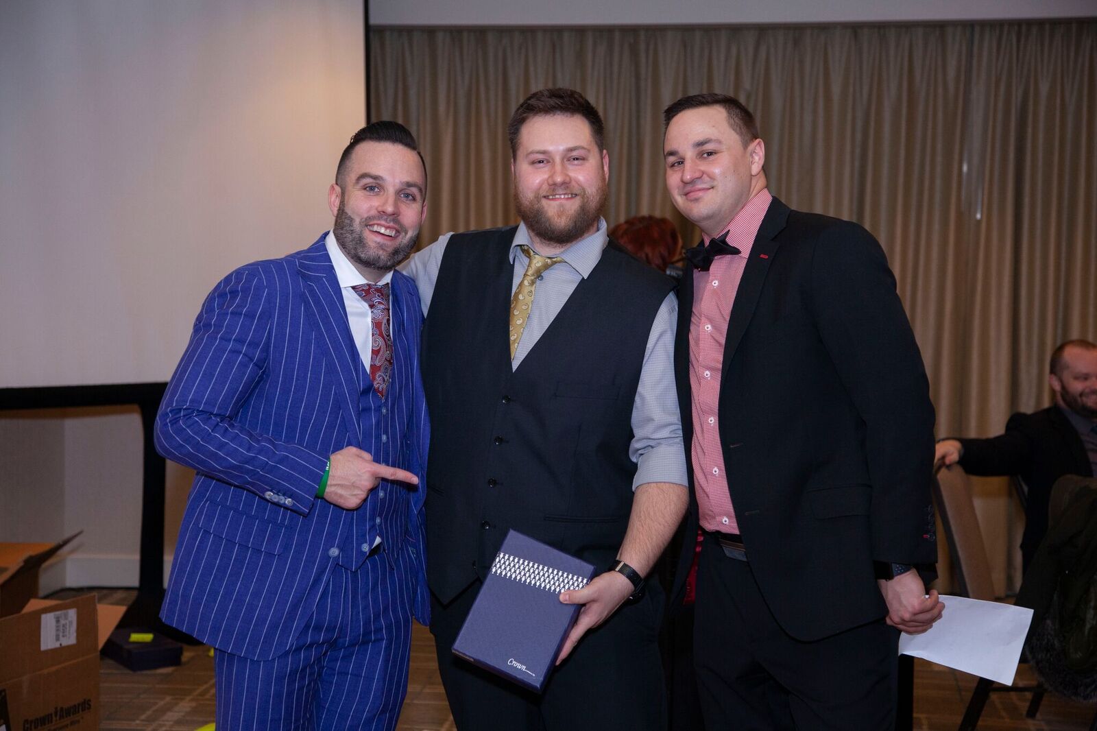 Mike Judd with Riverside’s CEO Brandon Skinner and CFO Jason Reese