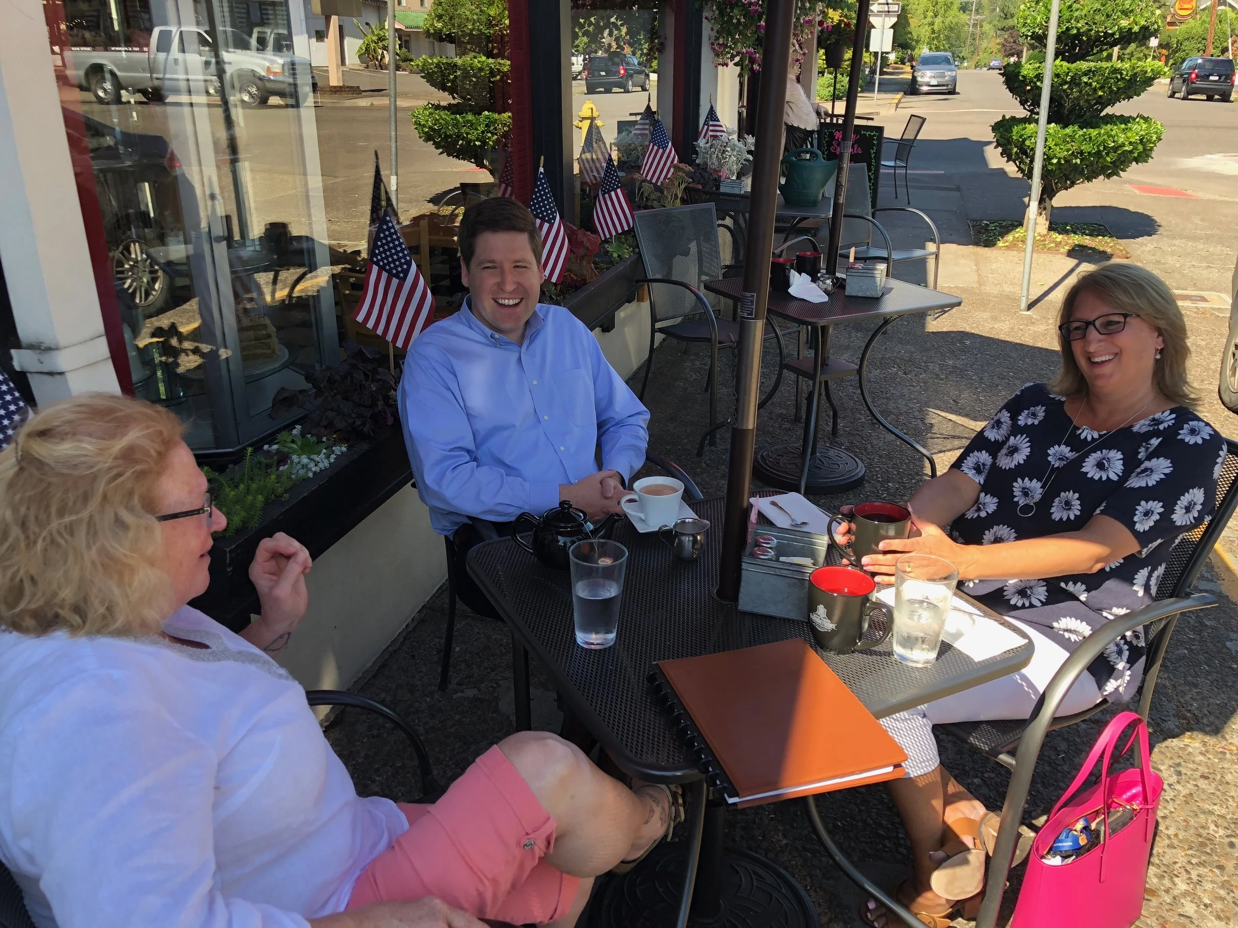 I had a wonderful time in South Salem with State Representative Denyc Boles.