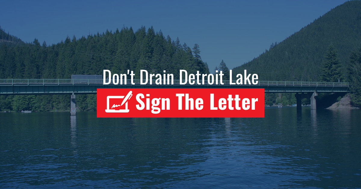 Sign The Letter: Don't Drain Detroit Lake