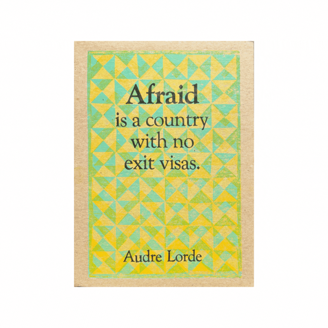Audre Lorde | On Fear