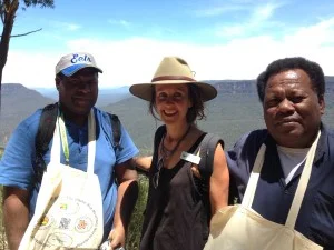 WPC 2014 PNG Delegation with Dr Rosalie Chapple on our Low Carbon Grand Cliff Top tour.