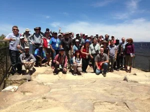 Post congress field trip to the Blue Mountains with 49 international delegates.