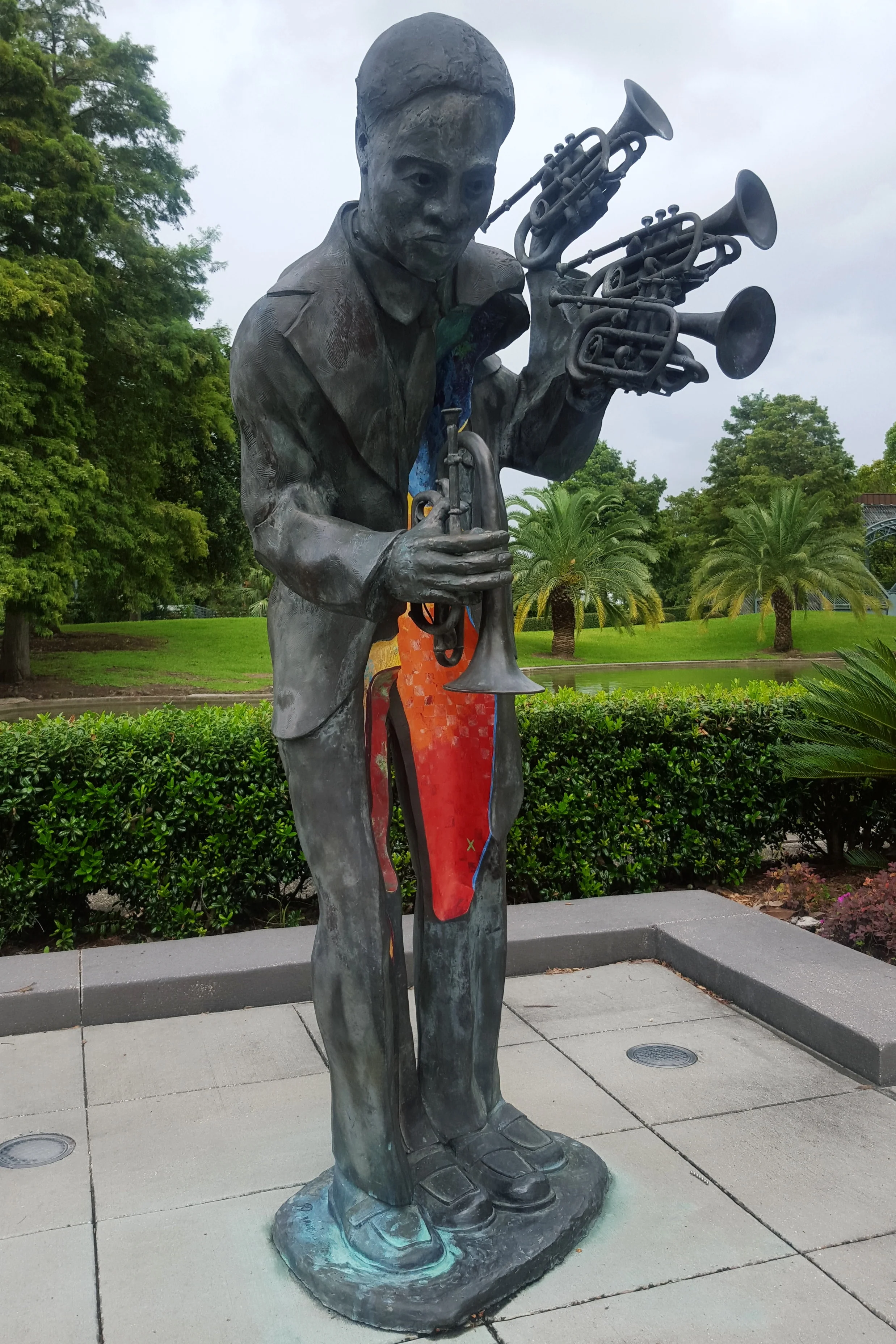 One of many beautifully sculpted statues in Louis Armstrong Park, New Orleans, LA