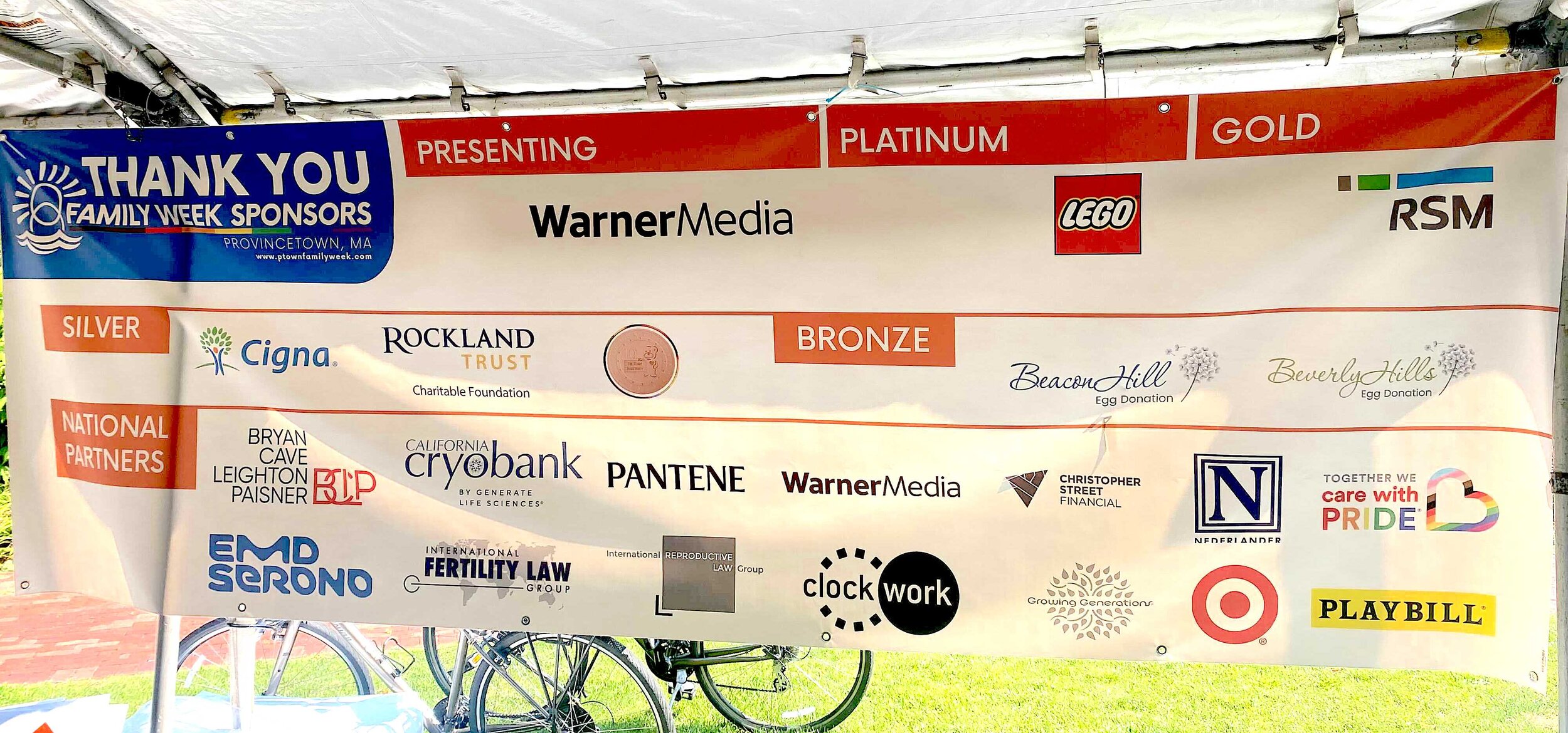 Thank you to our Family Week sponsors, who make our work possible!