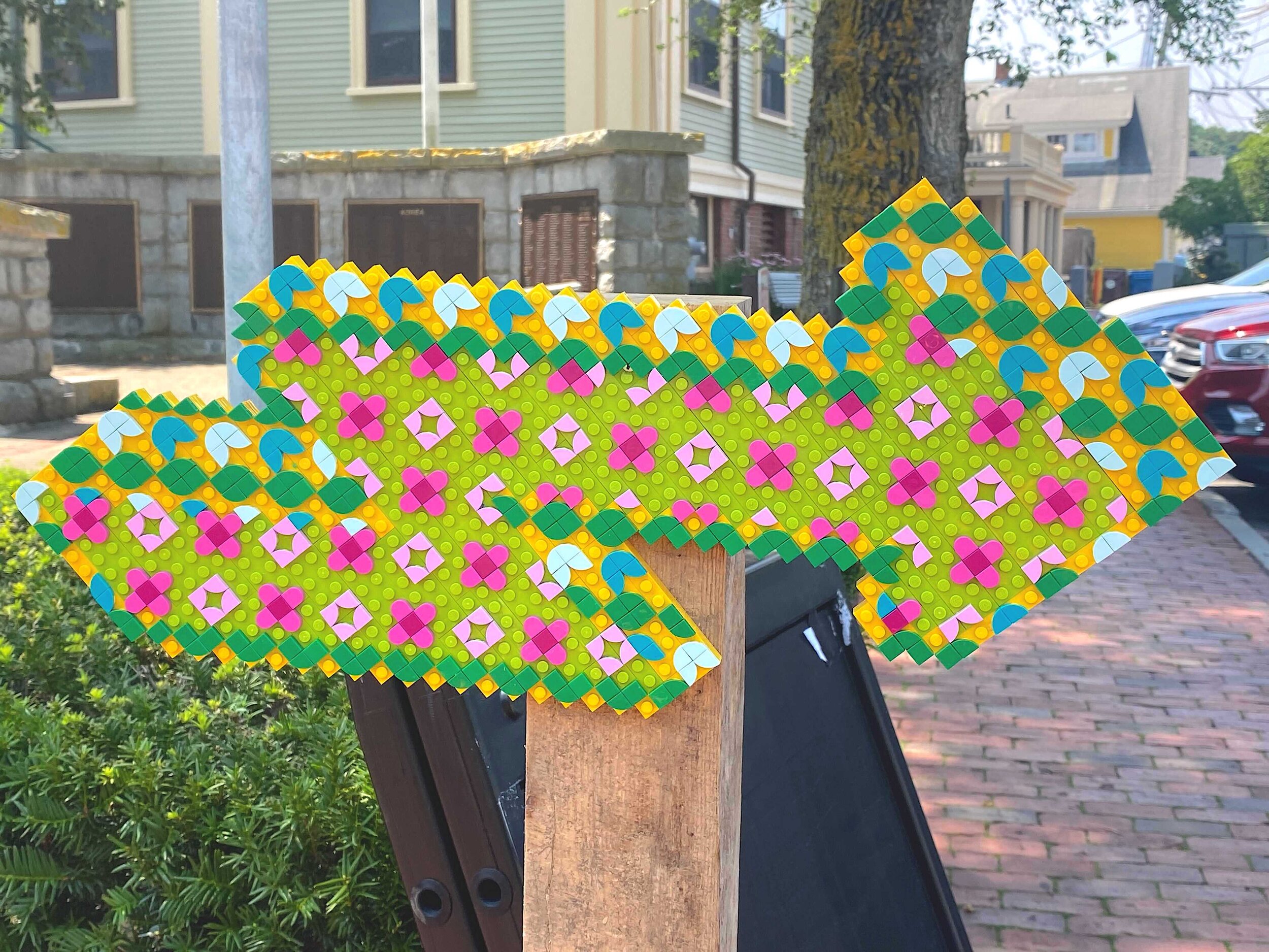 Art installation from our friends at The LEGO® Group in front of Town Hall