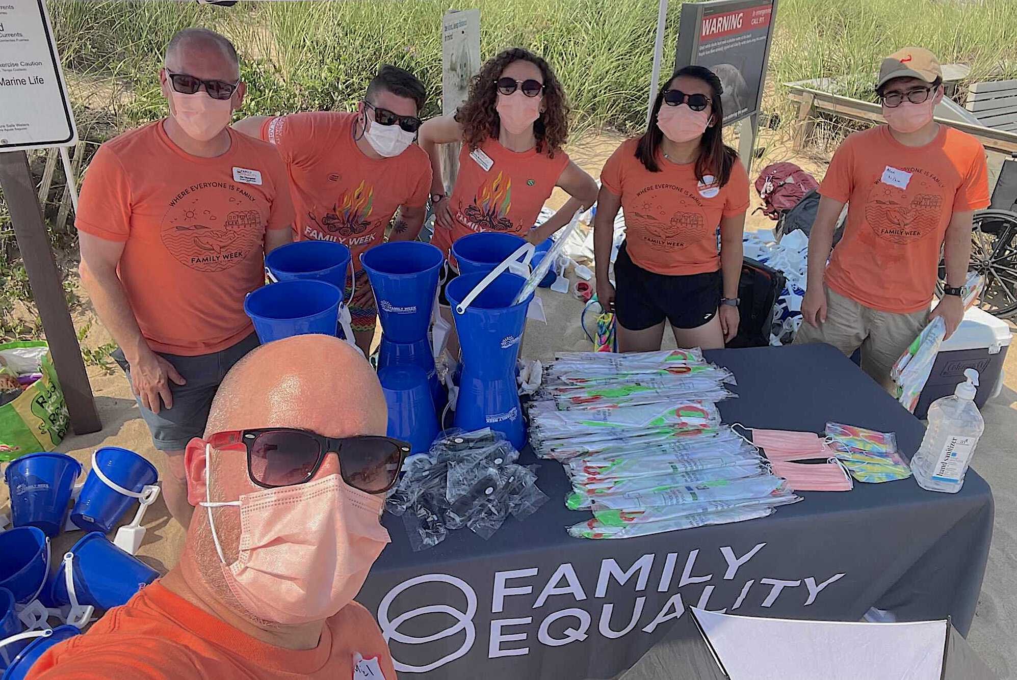 The Family Equality team prepares for annual Beach Bash 2021