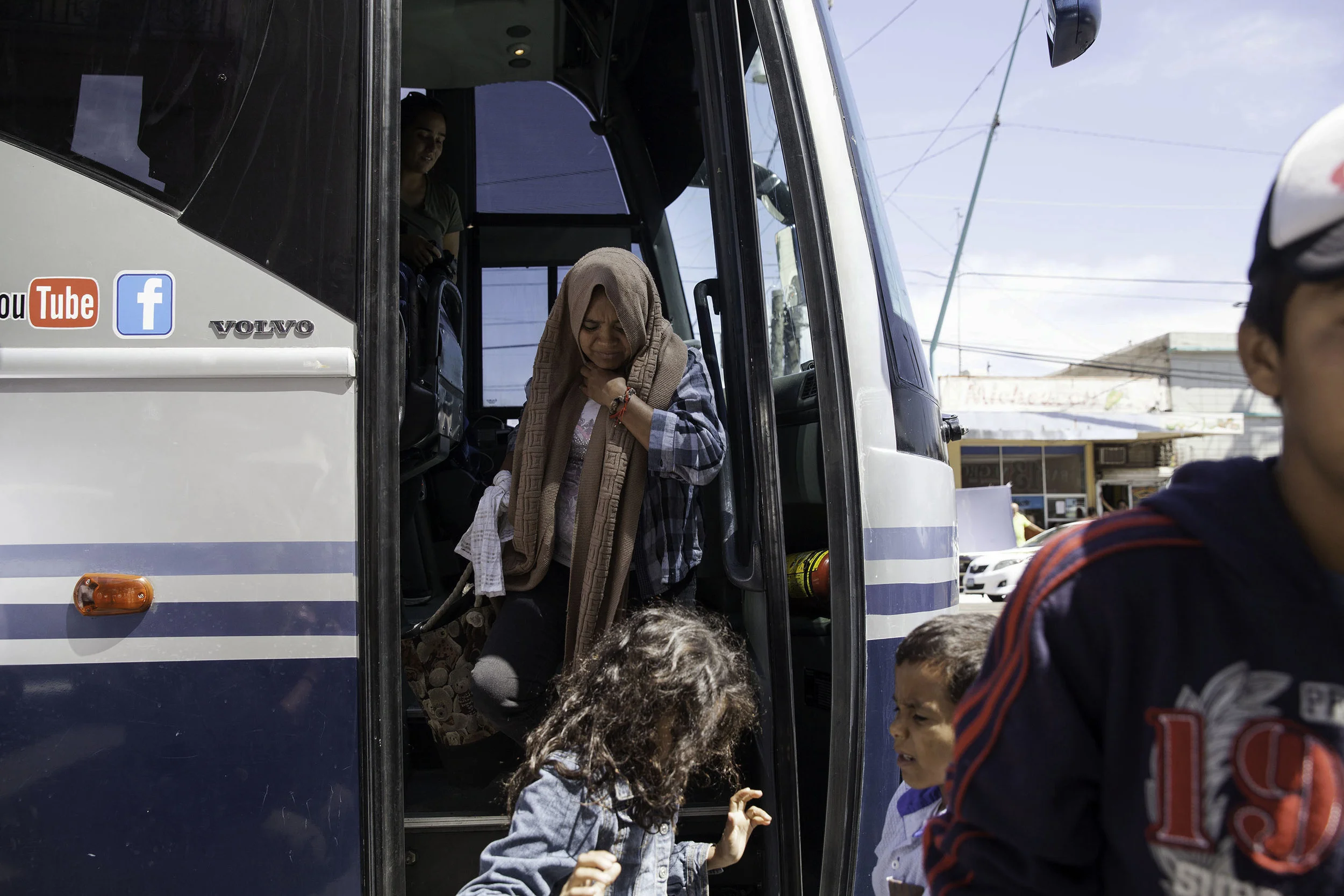 Migrants from Central American who are part of a controversial caravan have traveled for weeks that started on the border with Guatemala making it’s way to the U.S. - Mexico Border in hopes of seeking asylum. This particular caravan has captured the attention of the Trump Administration. The caravan stopped for two hours at Hotel Del Migrante shelter in Mexicali, MX, on Tuesday, April 24, 2018 on its way to Tijuana.
