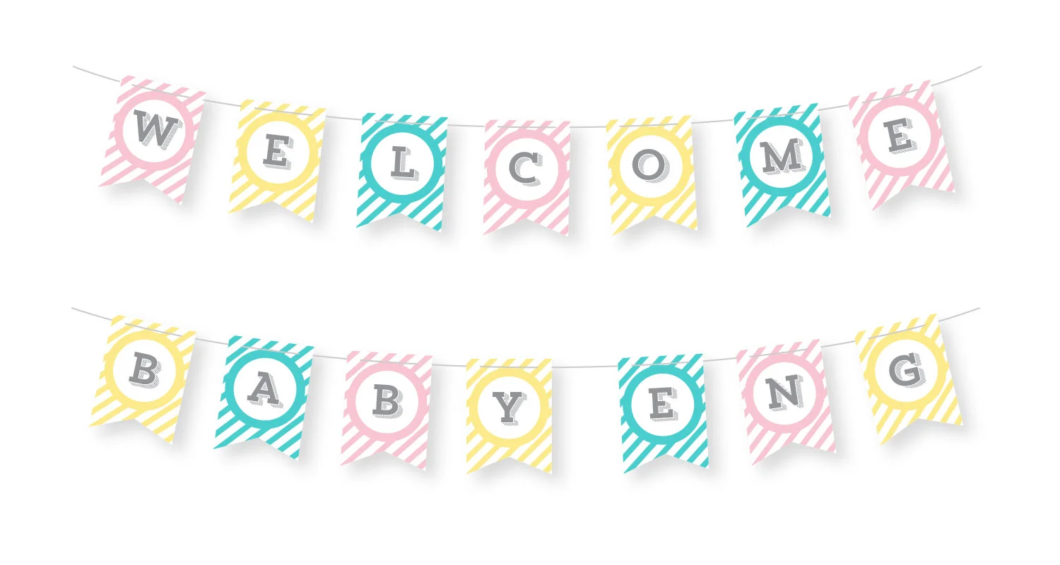  For a cute, gender-neutral theme, pink, teal, and blue were chosen for the color palette as well as baby animals. 