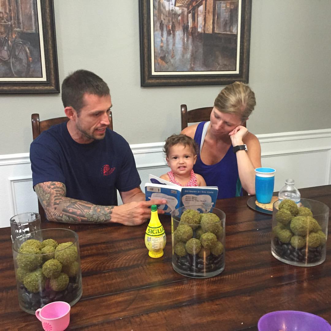 Reading to our niece
