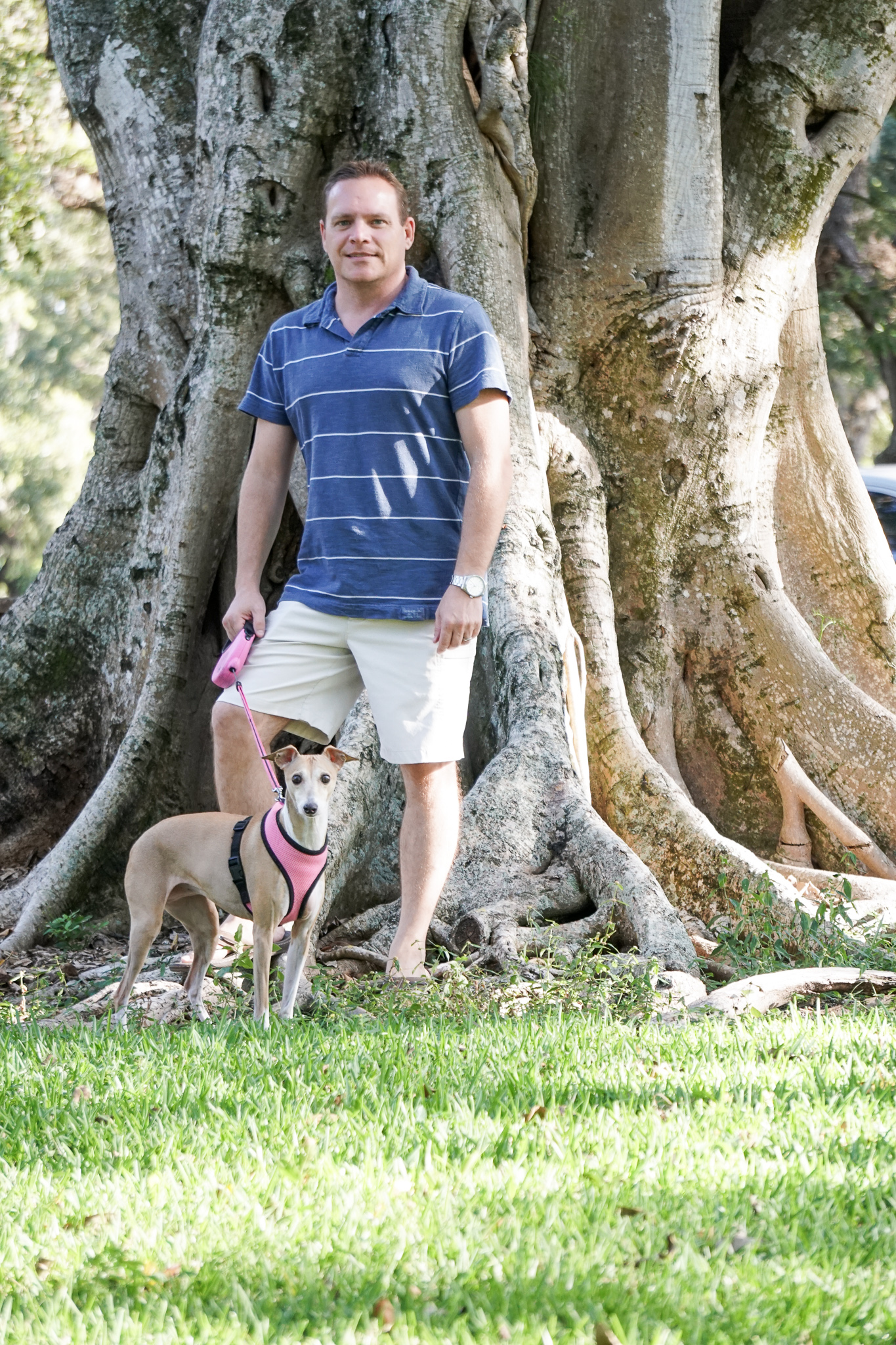 Mike and Pria at the park