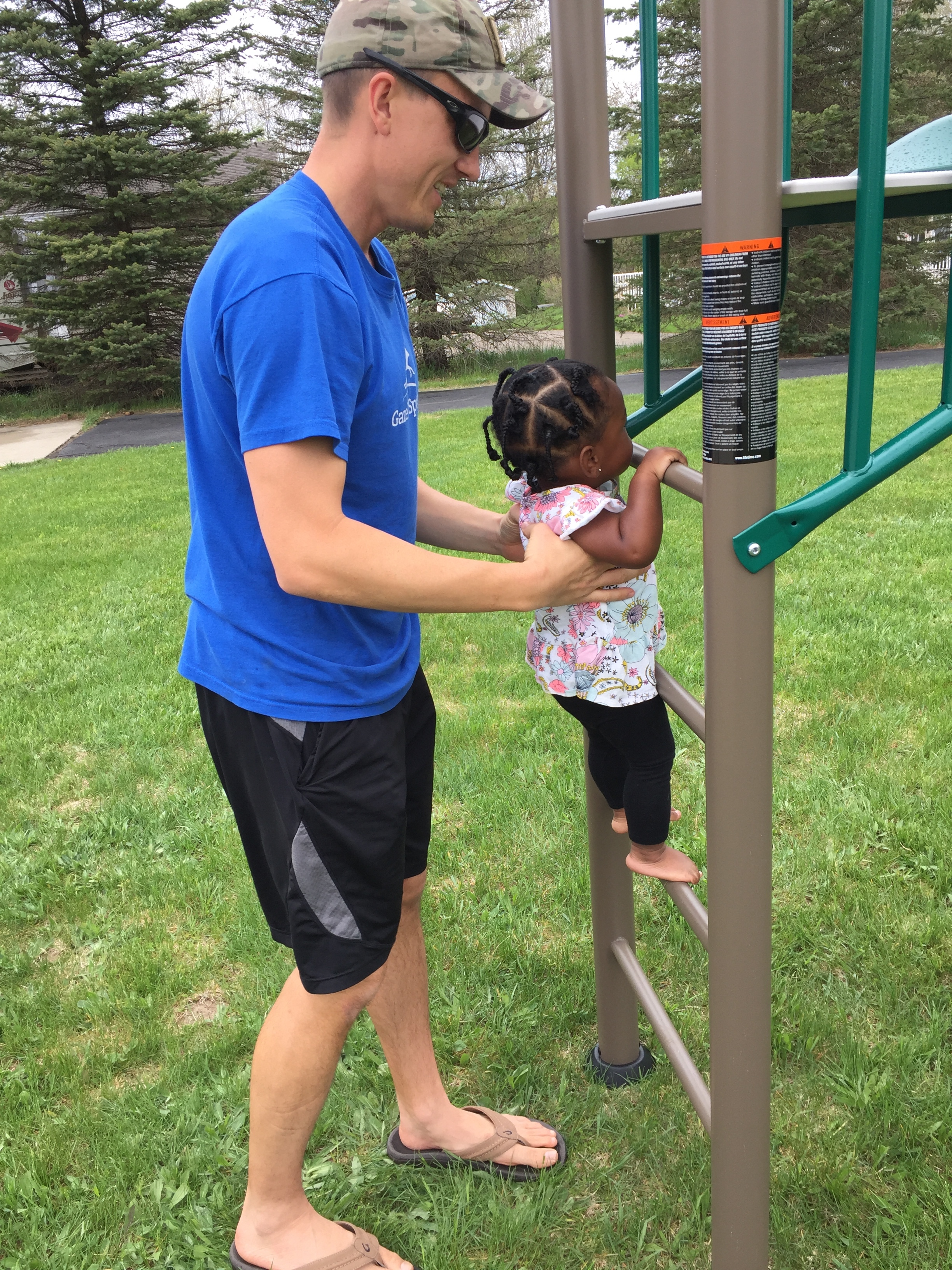 Always helping her climb, haha