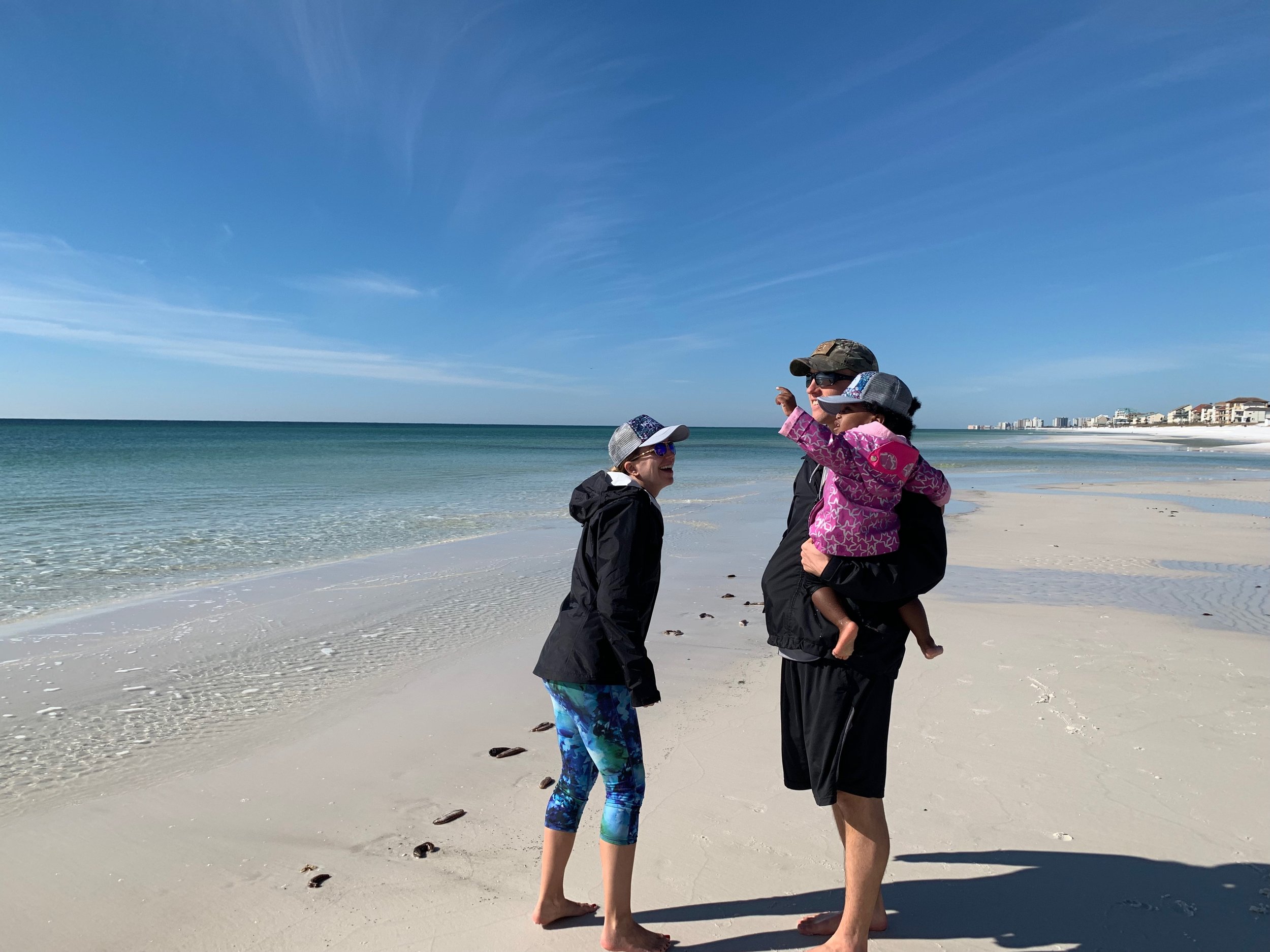 Family time on the beach