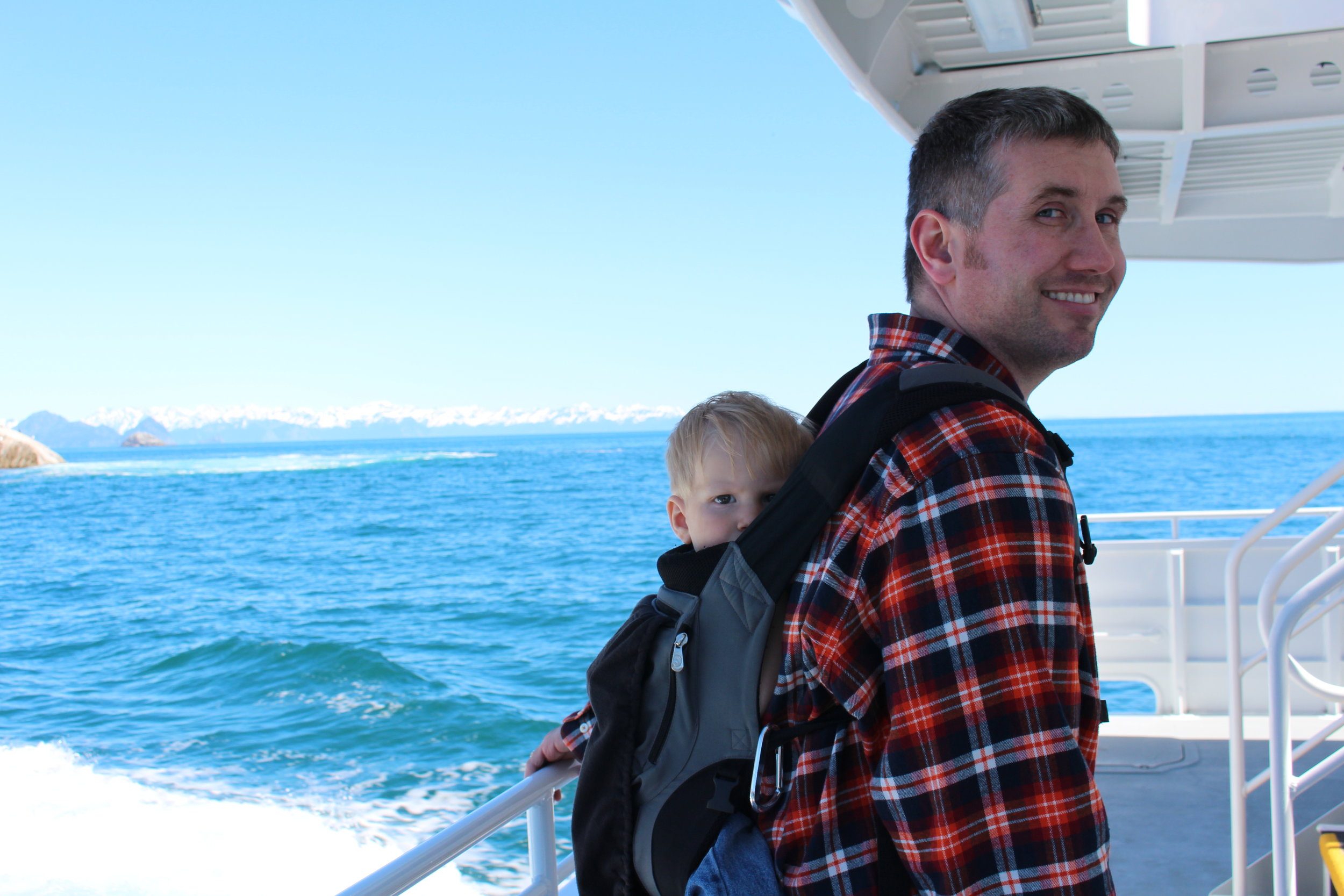 Pete and David, our nephew, on our Wildlife trip