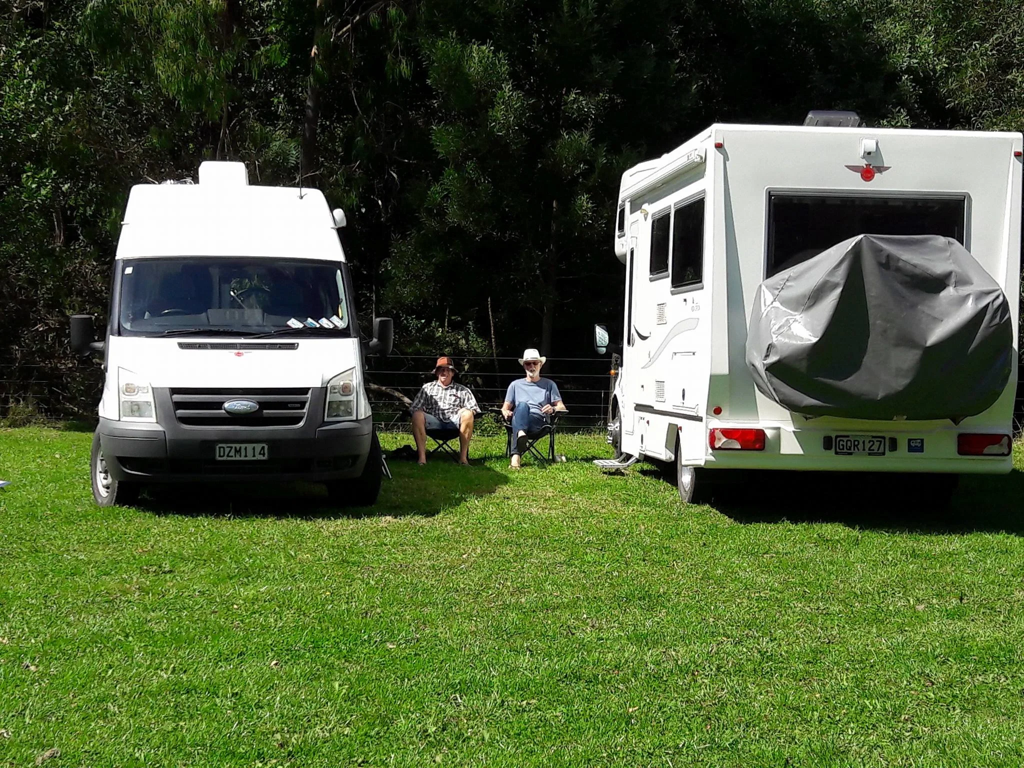 Large area for 20 campervans. Strictly self-contained only. No exceptions.