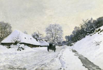 <strong>Winter</strong><br>'Route in the Snow near Hofleur'
