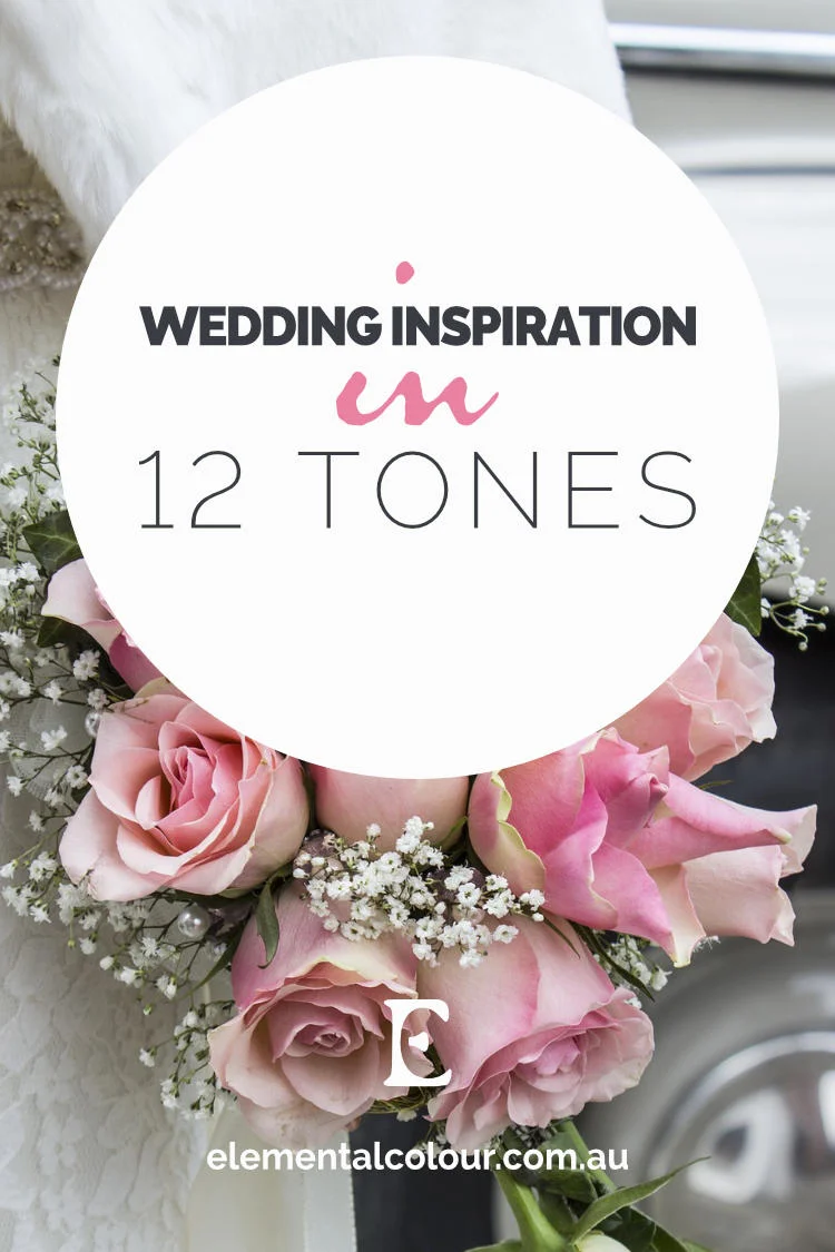 Wedding Inspiration in 12 Tones: Dresses, decor and details in beautiful 12-tone colour schemes