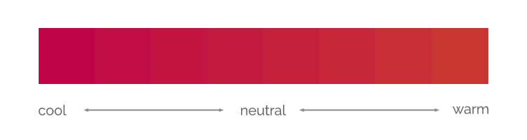 Range of reds from Winter to Autumn