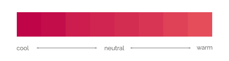Range of reds from Winter to Spring
