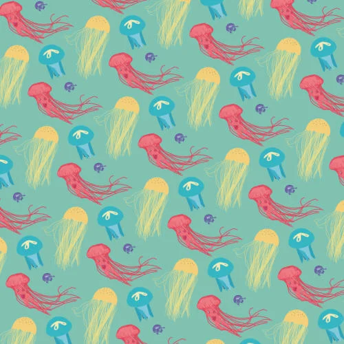 Light Summer jellyfish pattern