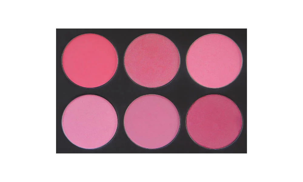 6 well palette from Coastal Scents , similar palette also available from eBay Top row: Indian Rose , Lilac Lace , Stormy Rose Bottom row: Satin Rose , Precious Plum , Grape