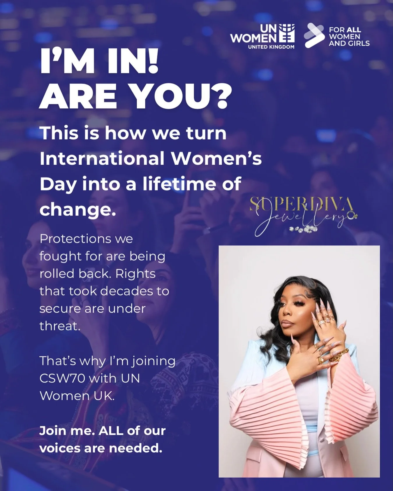 This International Women&rsquo;s Day and Month we&rsquo;re joining forces with @unwomenuk 

Our CEO and Founder Ann has joined UN Women UK Ann is always advocating for change. Are you in with us? CSW70 

Celebrating all women all over the world a day