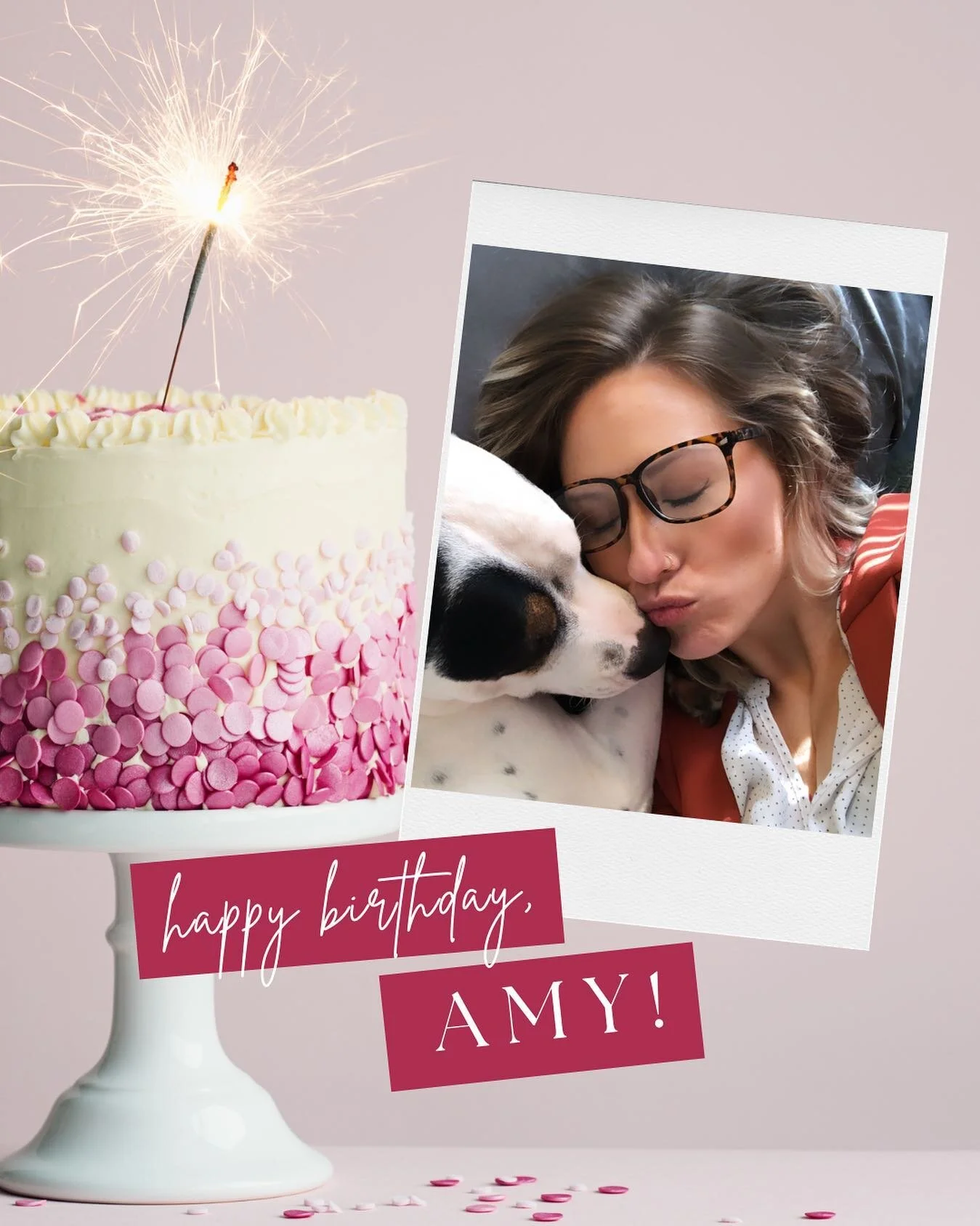 Happy Birthday, Amy! For her birthday, Amy is always happy to receive the gift of people not making weight-related New Year&rsquo;s resolutions 💕