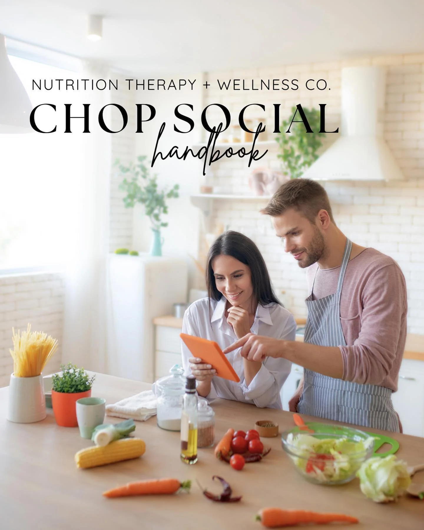 Sneak a peek at our Chop Social Handbook! We&rsquo;re so excited to offer this unique group for free all of January as we work out the kinks. Need a little support getting back in the kitchen? Feeling unmotivated to plan or prep meals? Join us on Mon