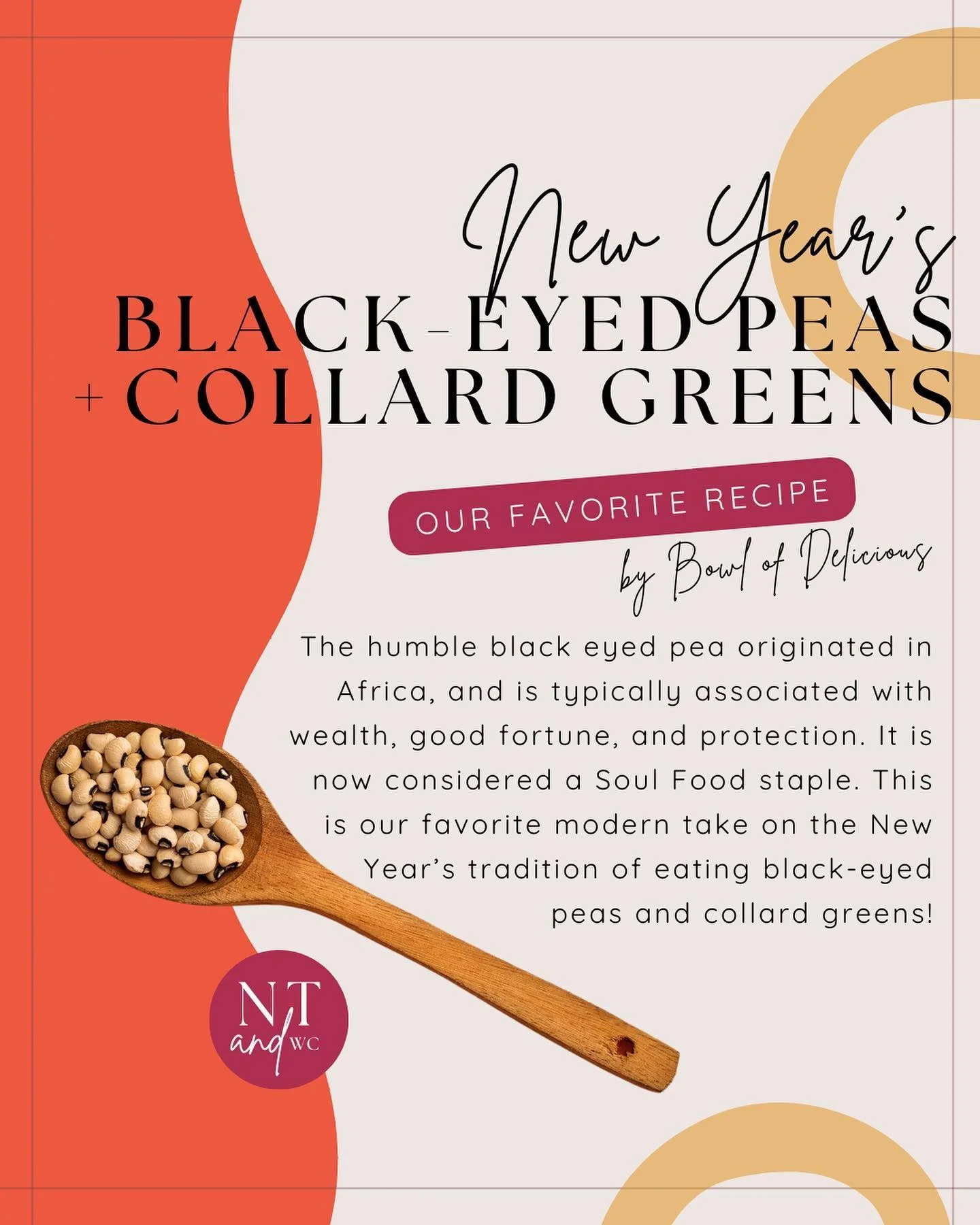 HAPPY NEW YEAR Y&rsquo;ALL ✨ 

I never took part in this tradition until my sister gave me some of her leftovers (from this exact recipe) a few years ago. It was SO good and I&rsquo;m not really a beans/peas person. -Amy, RD 

Notes on soaking the pe