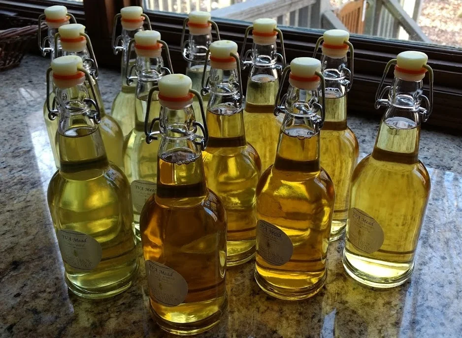 The end result; a bottled batch of mead