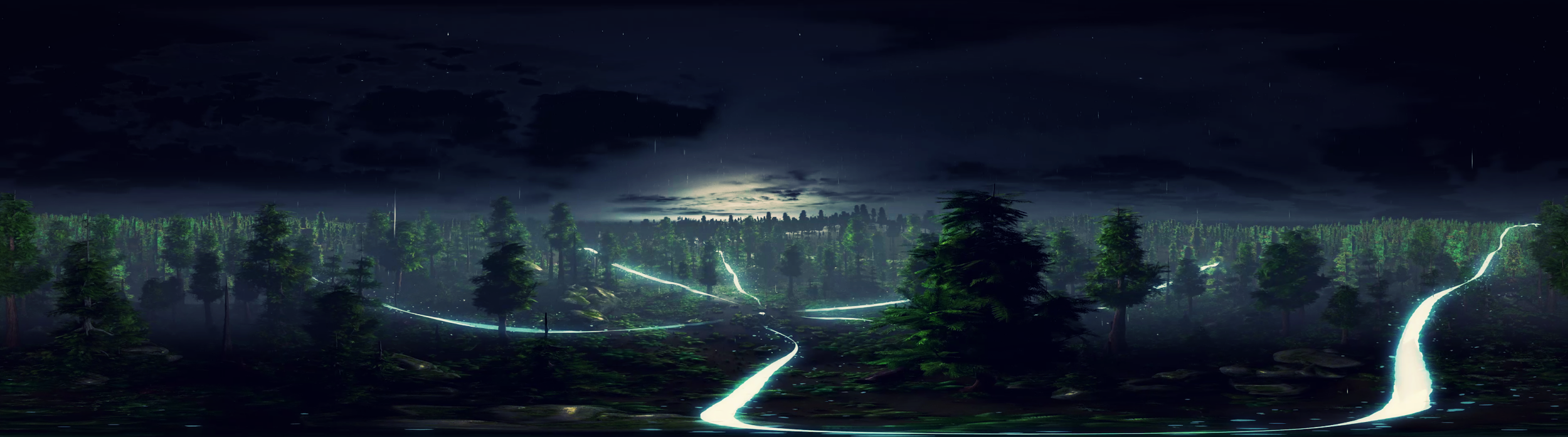 A still frame from the 360 render of the video.