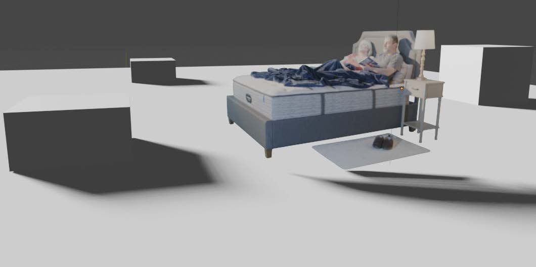 Move bed to align with ground plane and camera perspective