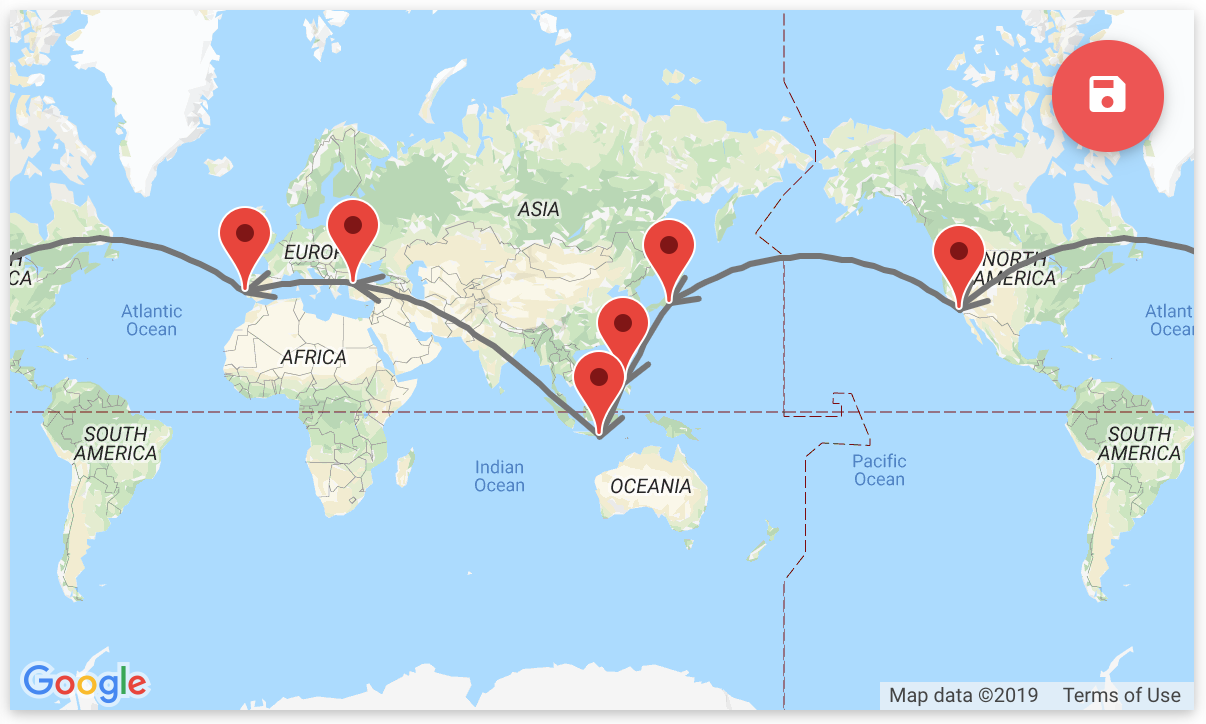 round the world air ticket