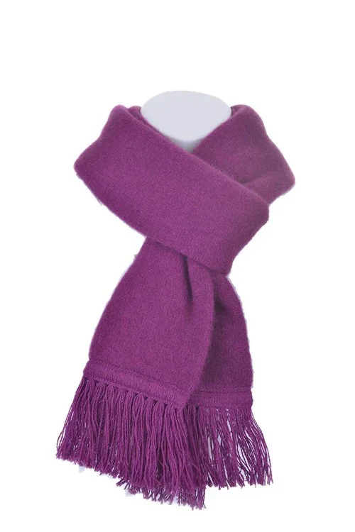 Berry colour variant of the Tubular Scarf from McDonald Textiles