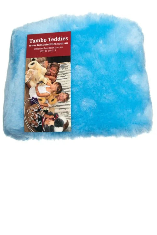 Blue colour variant of the Tambo Teddies — Baby Sheepskin Rugs, 100% Australian.