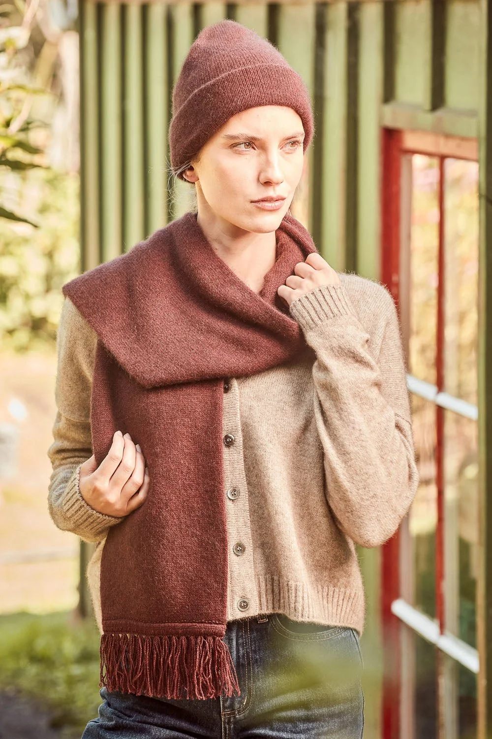 McDonald NZ | Tubular Beanie (Merino Wool, possum fur, silk) Sty 675