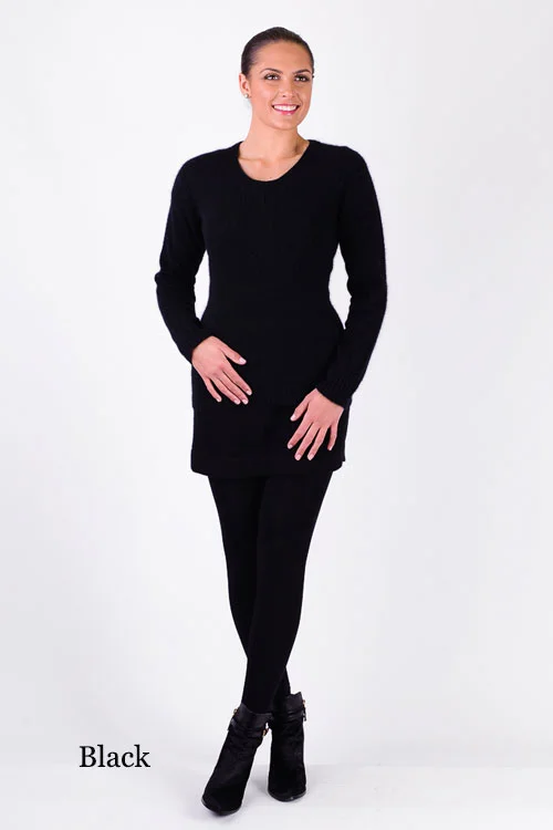 McDonald Textiles — Rib Detail V-Neck Jersey Black