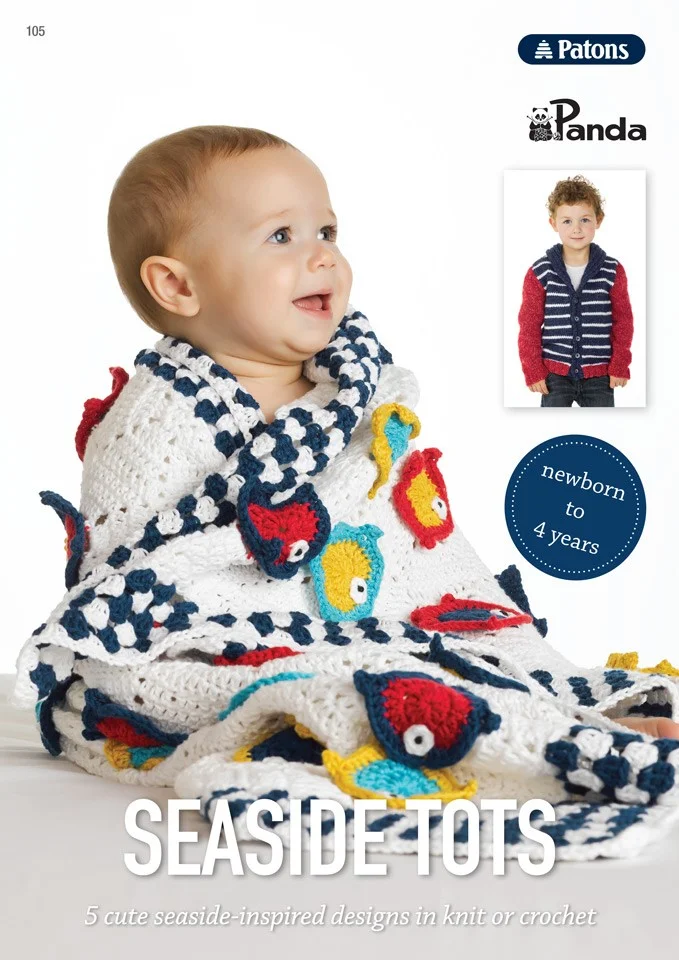Patons Seaside Tots Crochet Patterns for Babies