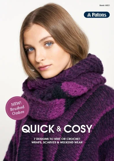 Patons crochet and knitting pattern for scarves, wraps and weekend wear