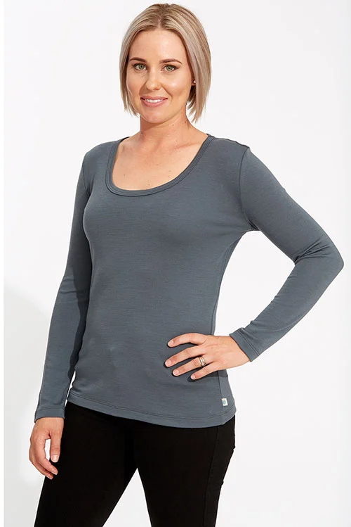 Woolerina — Scoop-Neck Tee-Shirt (100 