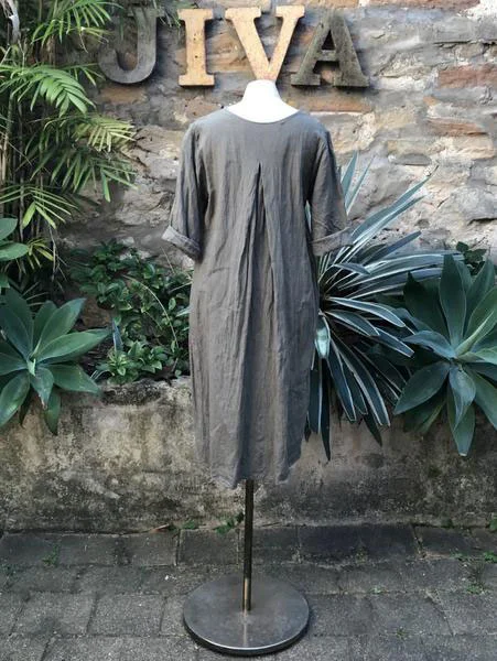 Jiva — Maria Linen Dress back