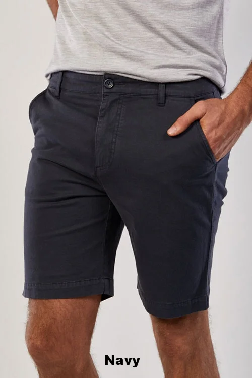 Toorallie — Fremantle Shorts (Merino wool and cotton) navy