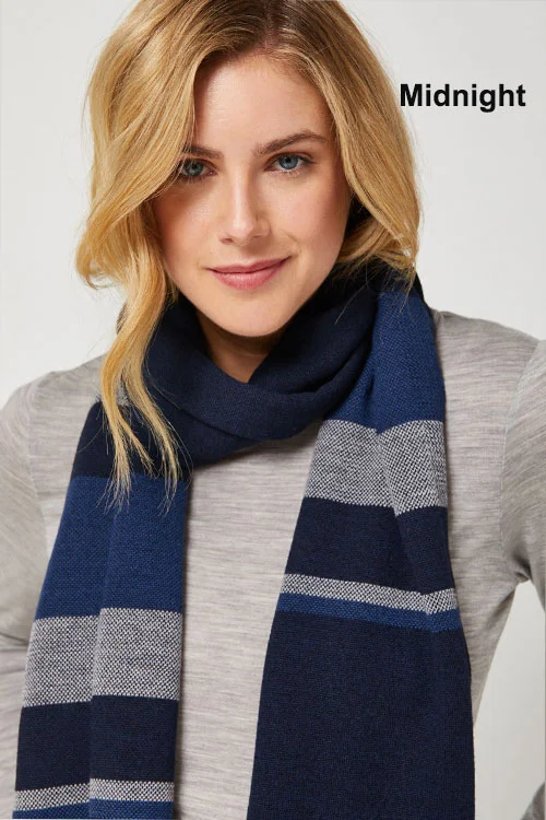 Toorallie — Bay Scarf (Merino Wool) midnight