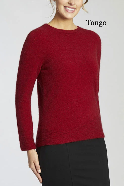Merinosnug — Crew Jumper (Merino wool) Tango