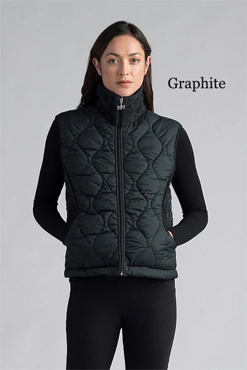 Merinomink™ — Wanaka Vest (recycled PET bottles and Merino wool) graphite