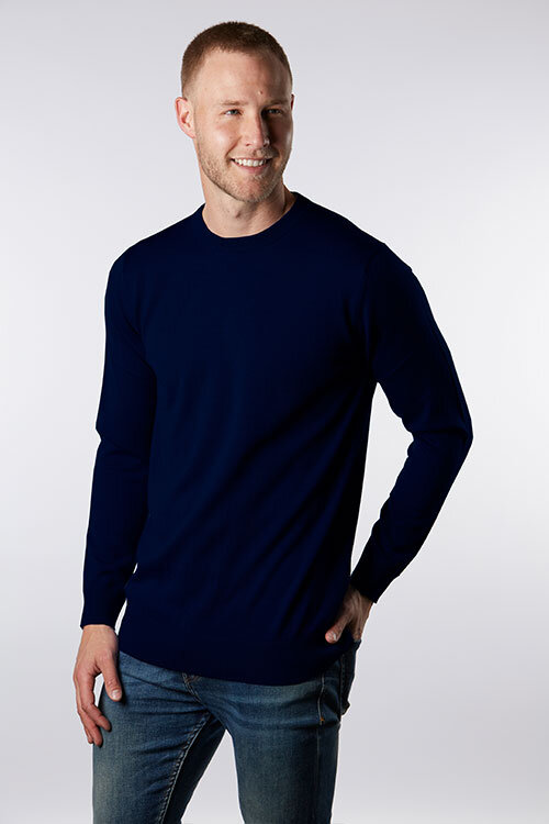 Bridge & Lord — Essential Crew-neck Pullover (100% Merino wool) BL1515 ...