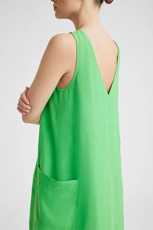 Toorallie — Longer Line Linen Dress (100 Belgian Linen) The Uralla