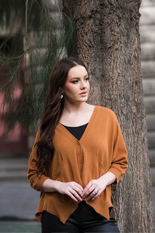 Bridge & Lord — Oversized Ribbed Cardigan (Merino wool and cashmere) BL3652