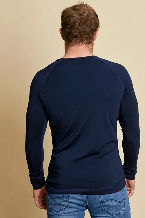 Woolerina — Long Sleeve Crew T-Shirt — Merino Wool The Uralla